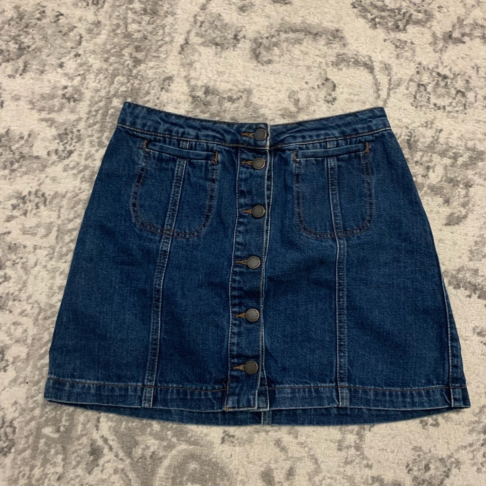 Top shop denim mini skirt